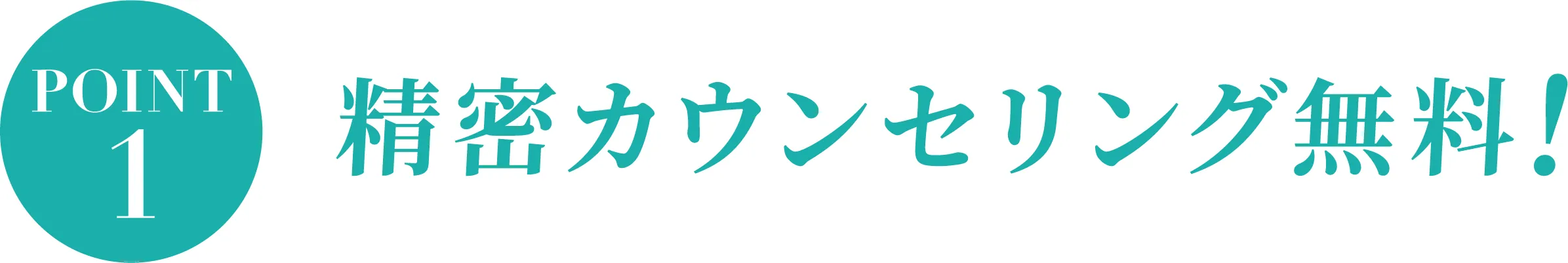 精密カウンセリング無料